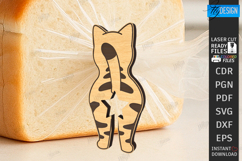 Bread Clip Laser Cut|Bread Bag Clip Holder|Cats SVG|CNC File Product Image 1