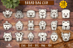 Bread bag clip Kitchen svg Bundle Laser Engraving