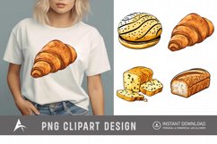 Watercolor Bread Clipart Product Image 1
