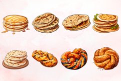 Watercolor Bread Clipart Bundle Product Image 3