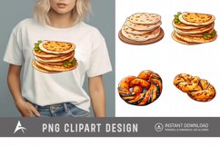 Watercolor Bread Clipart Product Image 1