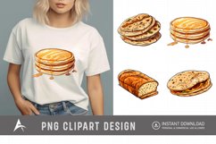 Watercolor Bread Clipart Product Image 1