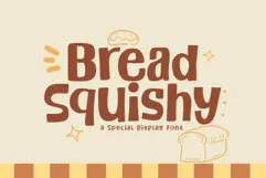 Bread Squishy - A Fun & Cozy Font Product Image 1
