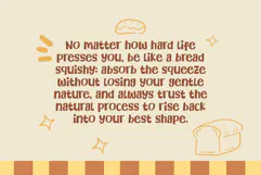 Bread Squishy - A Fun & Cozy Font Product Image 3