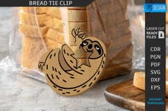 Bread Clip Laser Cut|Bread Bag Clip Holder|Funny SVG Design Product Image 1