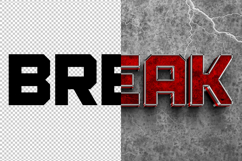 Break 3D editable text effect Product Image 2