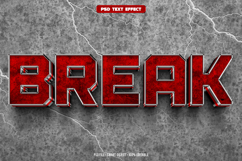 Break 3D editable text effect Product Image 1