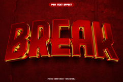 Break 3D editable text effect Product Image 1