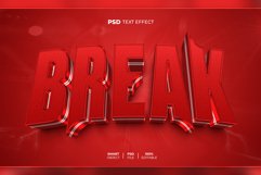Break 3D editable text effect Product Image 1