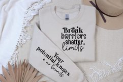 Break Barriers Shatter Sleeve SVG, Motivational SVG Design Product Image 2