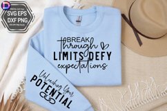 Break Through Limits Sleeve SVG, Motivational Sleeve SVG Product Image 2