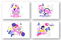 10 Breast Cancer Awareness Illustration Product Image 3