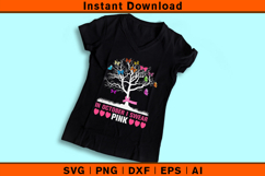 In October I Swear Pink SVG | Breast Cancer Awareness Tree Product Image 3