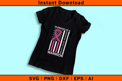 Husband of a Warrior SVG | Breast Cancer Awareness Design Product Image 3