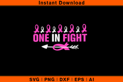 One in Fight Breast Cancer Awareness SVG Product Image 1