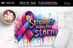 Breast Cancer Awareness|Positive Quotes Mouse Pad Design Product Image 1