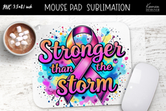Breast Cancer Awareness|Positive Quotes Mouse Pad Design Product Image 1