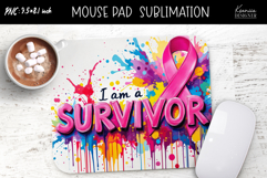 Breast Cancer Awareness|Positive Quotes Mouse Pad Design Product Image 1