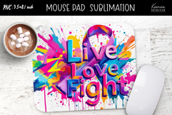 Breast Cancer Awareness|Positive Quotes Mouse Pad Design Product Image 1
