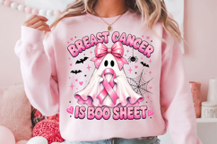 Breast Cancer Awareness Ghost PNG, Halloween Pink Design Product Image 3