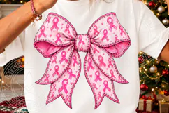 Breast Cancer Awareness Pink Ribbon Bow PNG | Pink October S Product Image 1