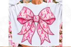 Breast Cancer Awareness Pink Ribbon Bow PNG | Pink October S Product Image 4