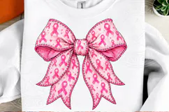 Breast Cancer Awareness Pink Ribbon Bow PNG | Pink October S Product Image 5