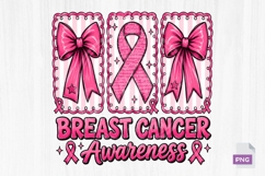 Breast Cancer Awareness Pink Ribbon PNG Product Image 2