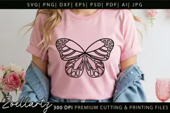 Butterfly SVG PNG EPS Breast Cancer Awareness SVG For Cricut Product Image 5