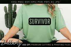 SURVIVOR SVG Breast Cancer Awareness SVG Pink Ribbon SVG Product Image 3