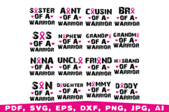 Breast Cancer SVG Bundle, Pink Ribbon svg, Fight Cancer svg Product Image 3