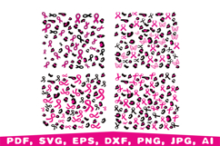 Breast Cancer SVG Bundle, Pink Ribbon svg, Fight Cancer svg Product Image 6