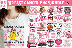 Breast cancer sublimation | Pink ribbon | Awareness Clipart Product Image 1