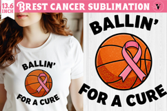 Breast cancer sublimation | Pink ribbon | Awareness Clipart Product Image 1