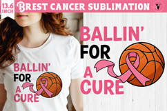 Breast cancer sublimation | Pink ribbon | Awareness Clipart Product Image 1