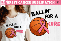 Breast cancer sublimation | Pink ribbon | Awareness Clipart Product Image 1