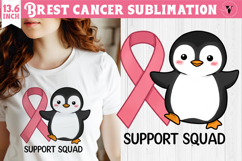 Breast cancer sublimation | Pink ribbon | Awareness Clipart Product Image 1
