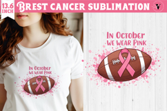 Breast cancer sublimation | Pink ribbon | Awareness Clipart Product Image 1