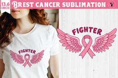 Breast cancer sublimation | Pink ribbon | Awareness Clipart Product Image 1