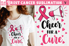 Breast cancer sublimation | Pink ribbon | Awareness Clipart Product Image 1