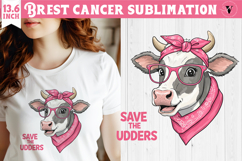 Breast cancer sublimation | Pink ribbon | Awareness Clipart Product Image 1