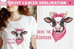 Breast cancer sublimation | Pink ribbon | Awareness Clipart Product Image 1