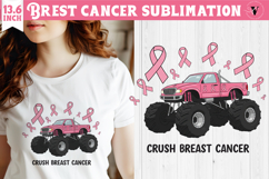 Breast cancer sublimation | Pink ribbon | Awareness Clipart Product Image 1