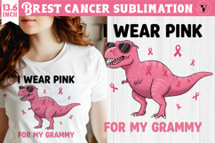 Breast cancer sublimation | Pink ribbon | Awareness Clipart Product Image 1