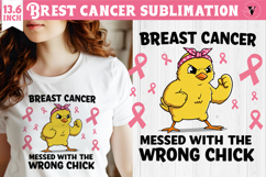 Breast cancer sublimation | Pink ribbon | Awareness Clipart Product Image 1