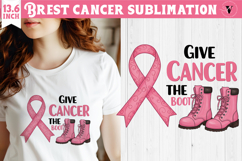 Breast cancer sublimation | Pink ribbon | Awareness Clipart Product Image 1