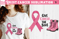 Breast cancer sublimation | Pink ribbon | Awareness Clipart Product Image 1
