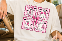 Breast Cancer Ghost PNG, Pink Ribbon Halloween Design Product Image 2