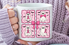 Breast Cancer Ghost PNG, Pink Ribbon Halloween Design Product Image 4