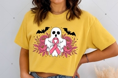 Breast Cancer Halloween Ghost PNG, Boho Halloween Png Product Image 5